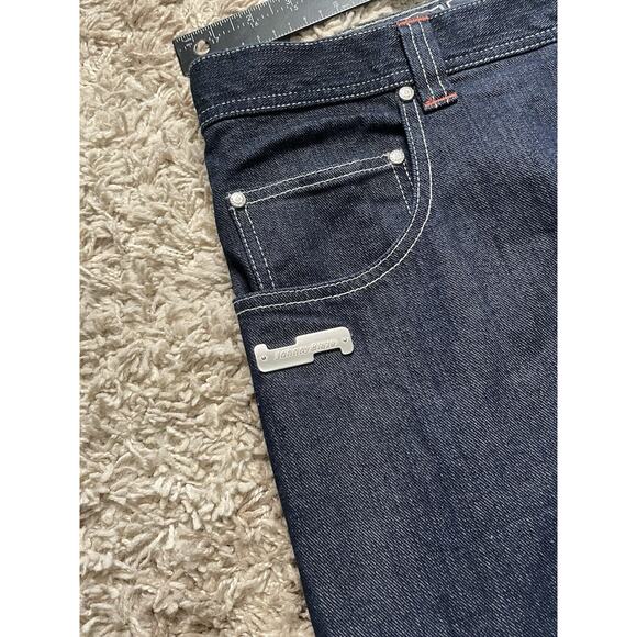 Johnny Blaze Carpenter Baggy Dark Denim Jeans Vintage Y2K Men’s 42 Wide Leg - Picture 6 of 7